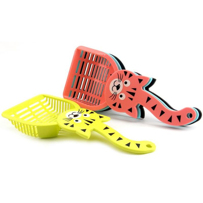 Лопатка для котячого туалету з мордою кота 2712см 