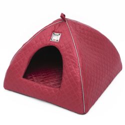 Будиночок для тварин Юрта 1 паянка з ребрами жорсткості 363939 см Бордо