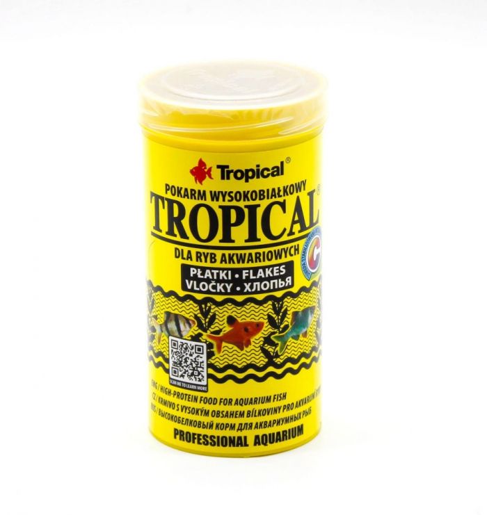 Тропікал TROPICAL високобілковий корм у вигляді пластівців. 250 мл  50 г.