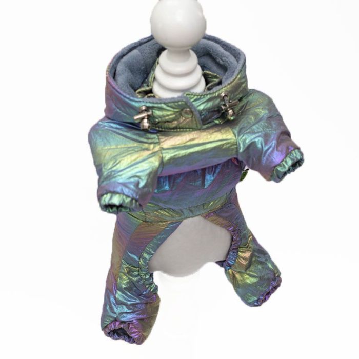 Веселка комбінезон для собак хлопчиків на силіконі S