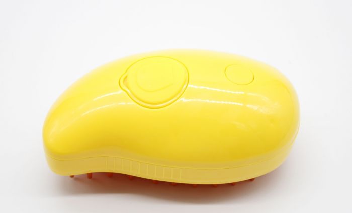 Pet Spray Massage Brush Парова щітка-масажер спрей 3в1 Жовто-Помаранчева 