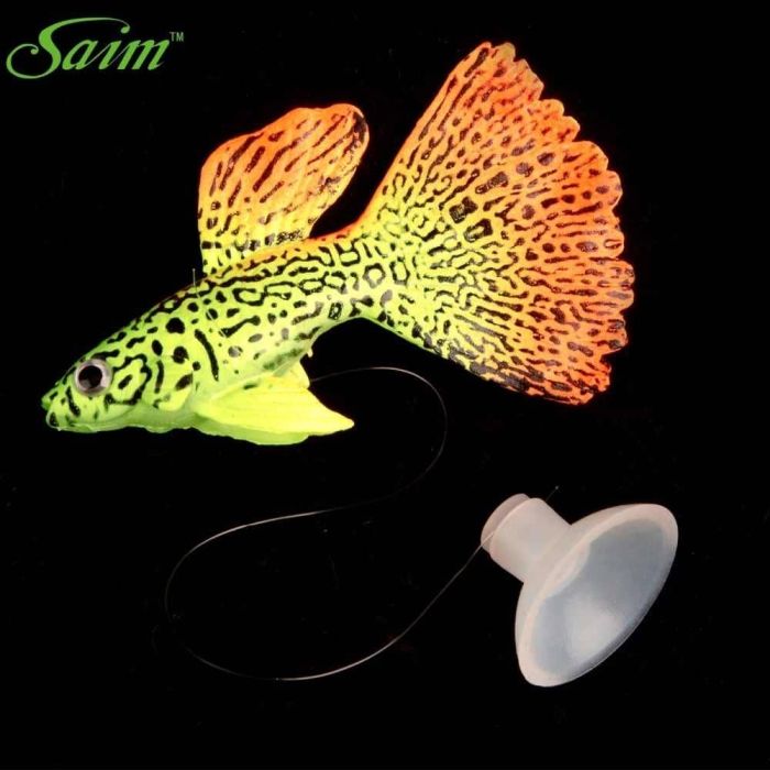 Рибка силіконова гуппі 7.5 см CL0020 