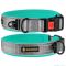 Нашийник з неопрену світловідбиваючий Бірюза 25мм (43-51см)