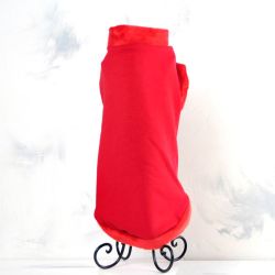 Толстовка для котів Котик червона трикотаж на хутрі 4 (А35В42см)