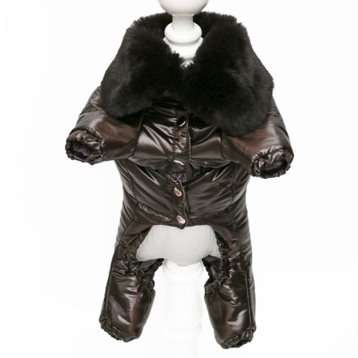 Шоколад комбінезон для собак хлопчиків на силіконі XS