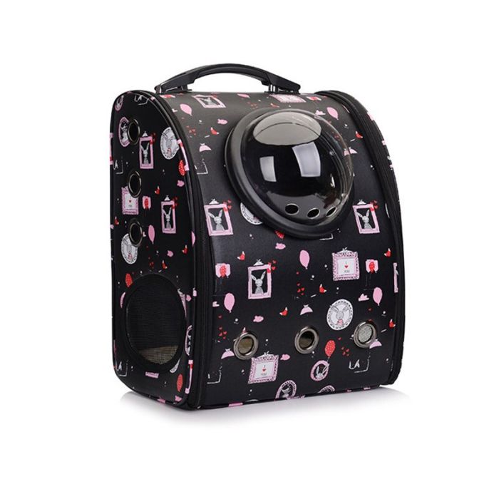 Рюкзак шкіра ілюмінатор Зайка 393322 см Чорний