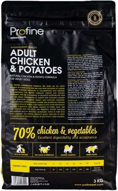 Profine Adult Chicken сухий корм для дорослих собак з куркою та картоплею 3 кг 