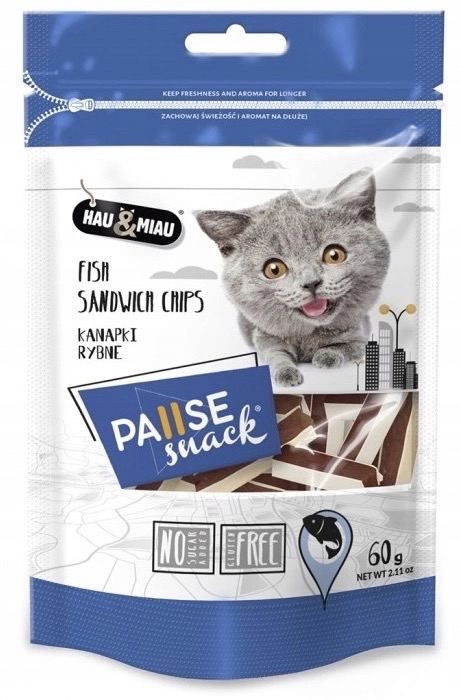 Бутерброди рибні ласощі для котів Pause Snack 60г 8263 