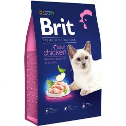 Сухий корм для котів Brit Premium Nature Cat Adult Chicken з куркою 8 кг