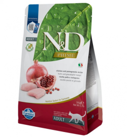 Сухий корм Farmina ND Grain Free Prime Chicken  Pomegranate Adult для дорослих котів, з куркою та гранатом, ПРОБНИК 50 г   Фарміна кет сух пробник ND Grain Free PRIME CHICKEN  POMEGRANATE ADULT 50 gr 32225