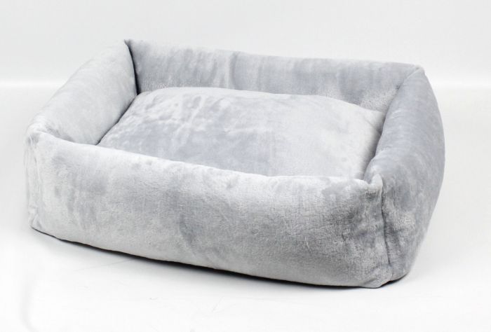 Лежак Геліус фліс, велсофт Сірий. 304015 см