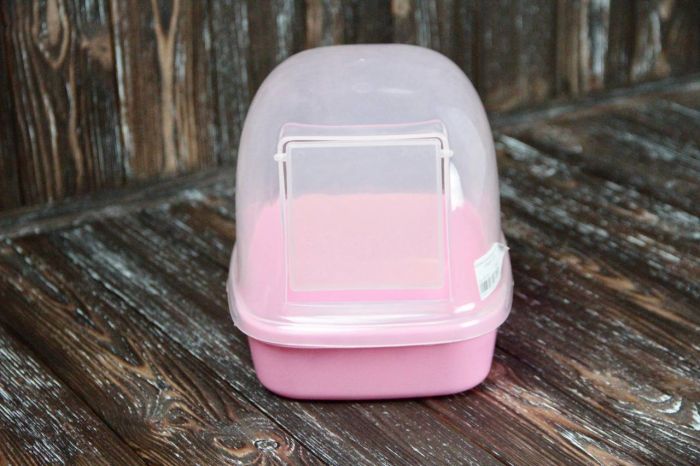 Купалка для шиншил 24Х17Х18 см RJ184 Рожева