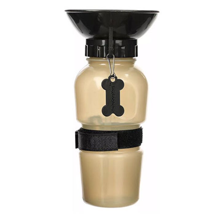 Дорожня поїлка Pet Botte 500 мл, з тарілкою Золотий