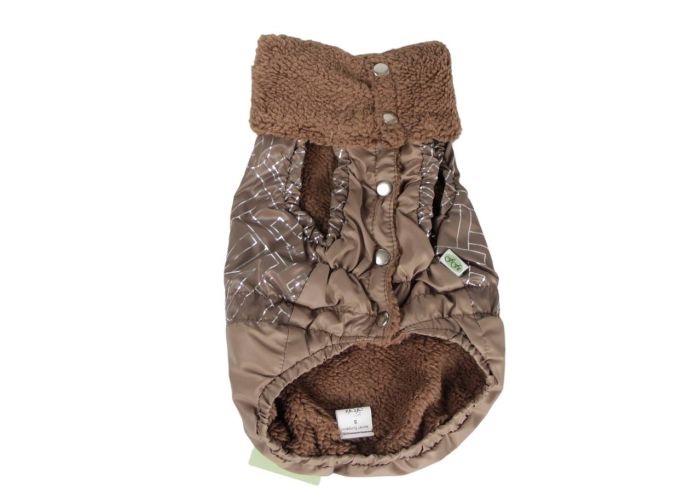 Еспресо жилет для собак хлопчиків на овчині M