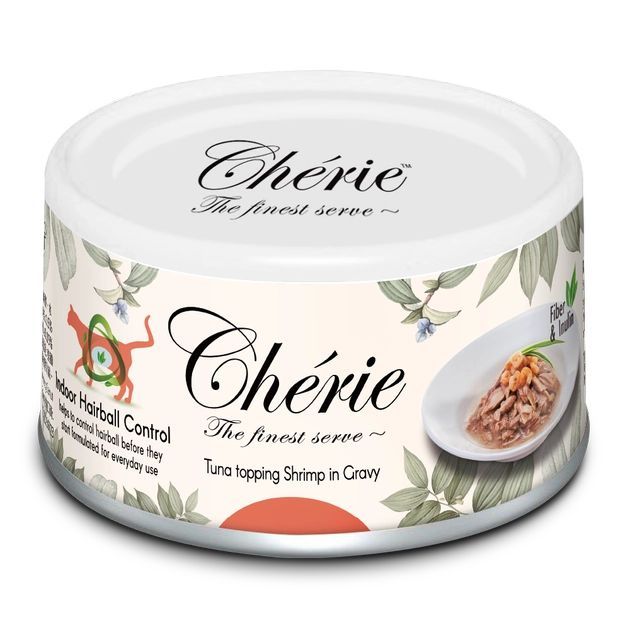 Cherie Hairball Control Tuna  Shrimp Вологий корм для котів контроль грудок вовни з тунцем та креветками 80 гр 