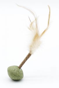 Іграшка для котів з мататабі Паличка з пірям, 12 см