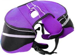 Похідна сумка-рюкзачок для собак m 50-70см Бузковий