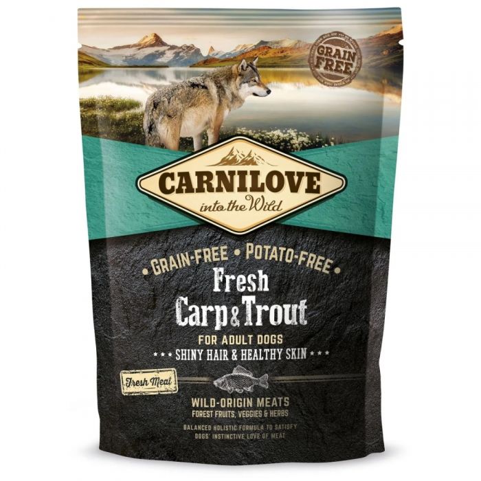 Carnilove Fresh Carp Trout for Adult dogs Сухий корм для дорослих собак усіх порід з коропом і фореллю 1,5 кг 
