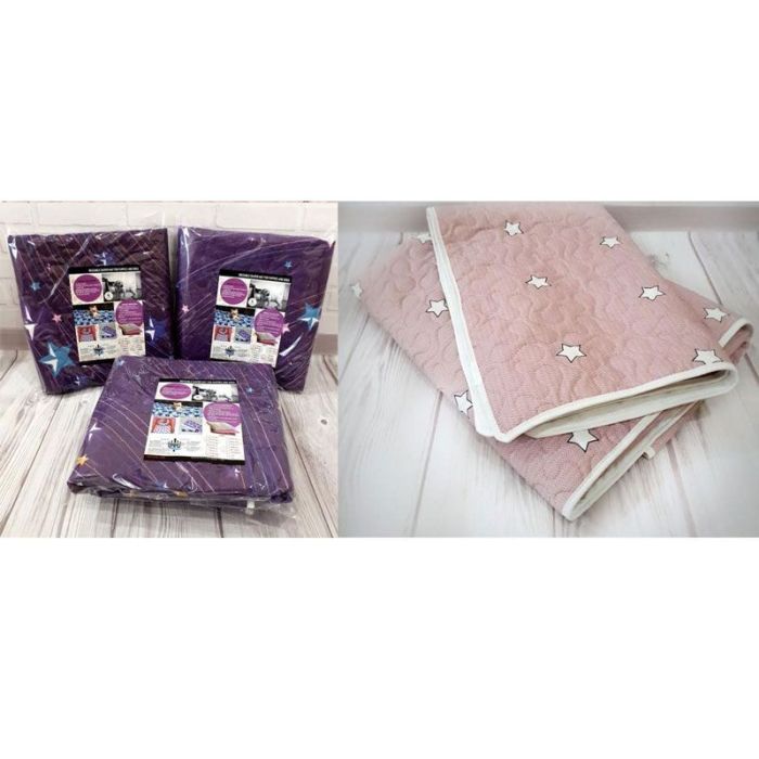 Пелюшка багаторазова зірки рожевий 65х95 см 