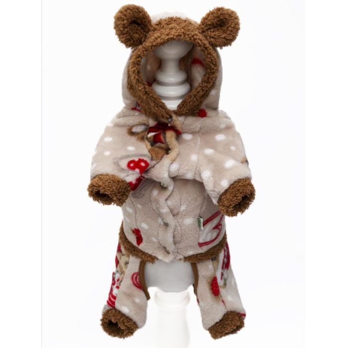 Красуня комбінезон для собак дівчаток махра XXS