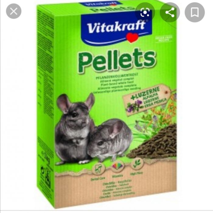 Корм для шиншил PELLETS, Vitacraft 1 кг