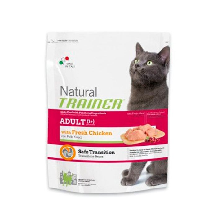TRAINER NATURAL ADULT для дорослих кішок з куркою 12,5 кг