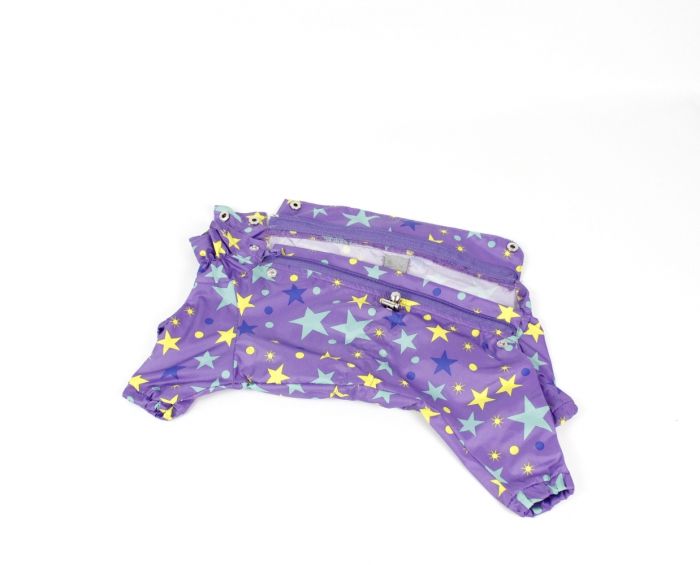 Дощовик Романтик Для собак, плащівка без підкладки унісекс S1 (А31В 40-48 см.)