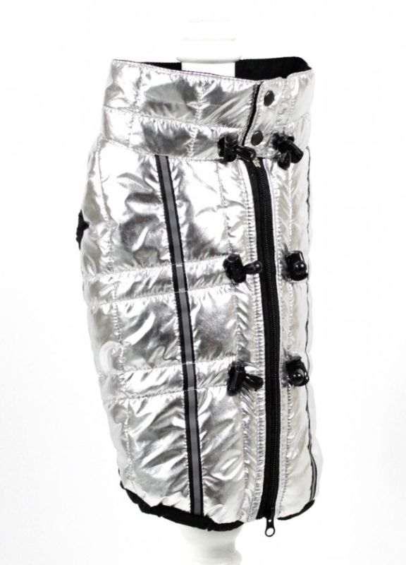 Жилет Харлі стьогана плащівка срібло (хлопчик) L1