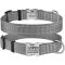 Нашийник для собак BronzeDog 25мм (35-53 см) Сірий Металевий фастекс 1311 34Т 