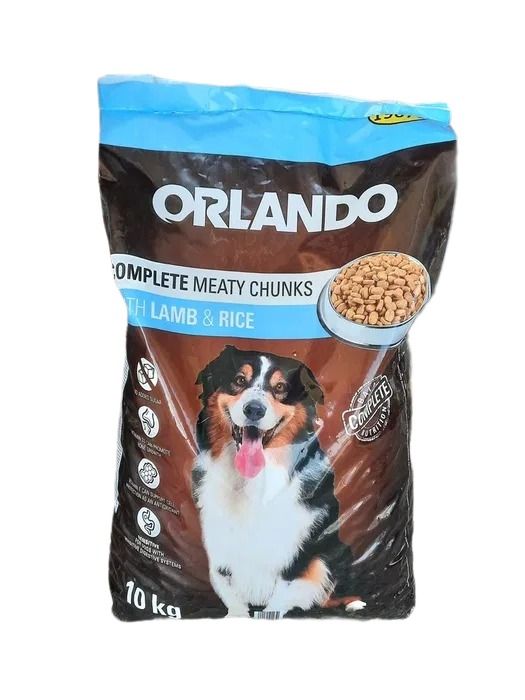 Orlando сухий корм з ягнятком та рисом для дорослих собак 10 кг 