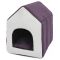 Будка для собак антикоготь сіро-фіолетова  1 323235 см