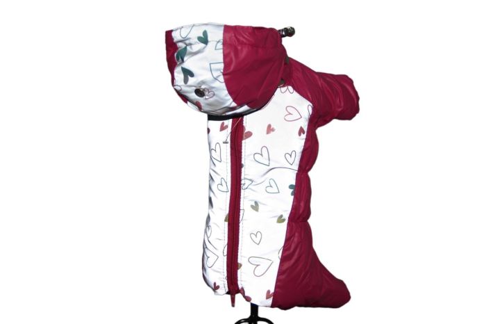 Ялинка світшот для собак дівчаток трикотаж на флісі Фуксія S3