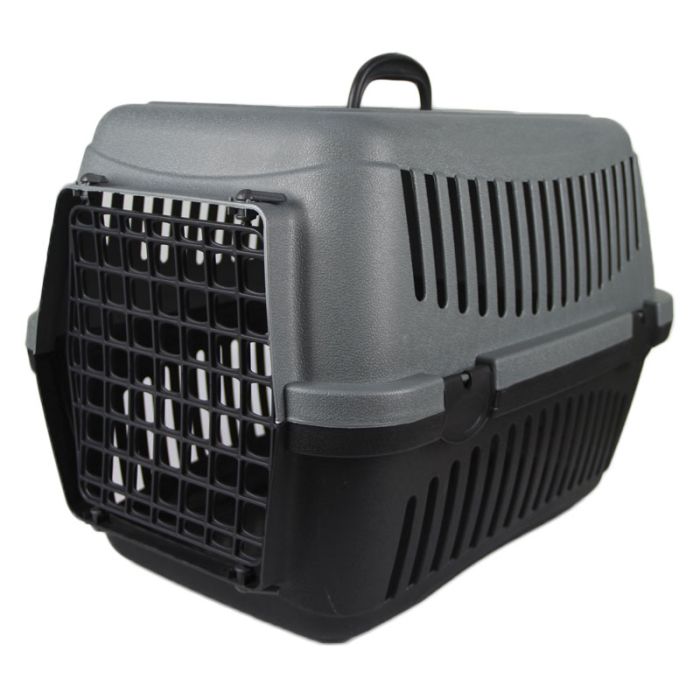 Переноска для тварин Пластикова SG на12 кг 604646 см сіра 