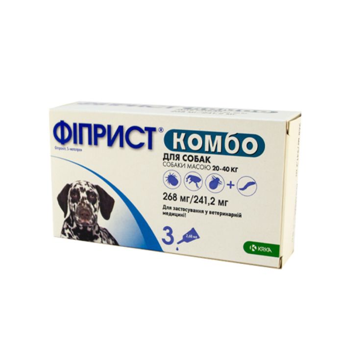 Fiprist Combo  Фіприст Комбо) - краплі від бліх і кліщів для собак 20-40кг