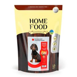 Беззерновий сухий корм для собак дрібних порід Home Food Hypoallergenic Grain-Free з мясом качки та нутом, 1,6 кг 
