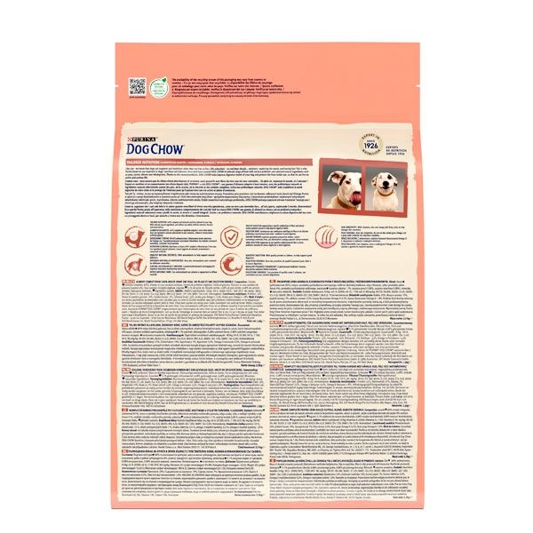 Dog Chow Sensitive Adult 1+ сухий корм для собак із чутливим травленням із лососем 14 кг