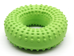 Кільце латексне, 12,55 см, іграшка для собак Зелене