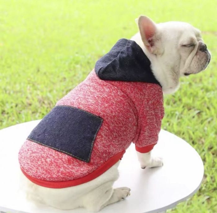 Худі Меланж на флісі червоний, XS 