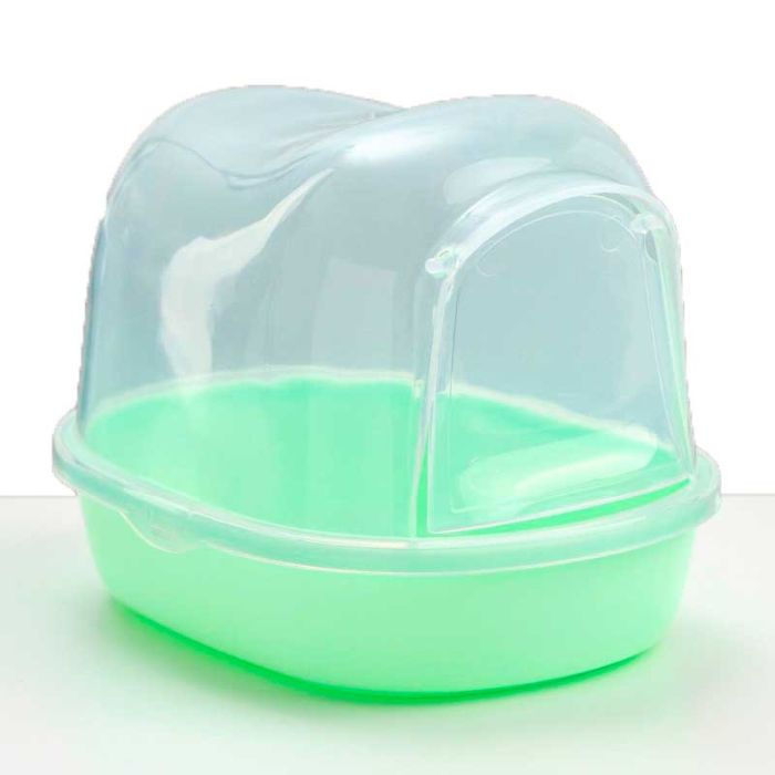 Купалка для шиншил 26x19x19 см салатова RJ192 