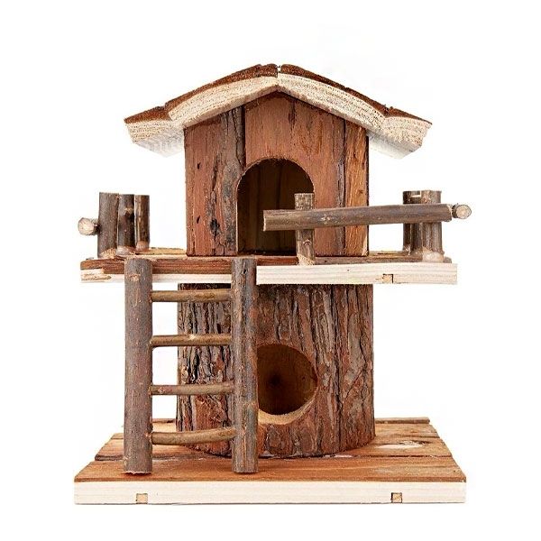 Деревяний будинок для гризунів, 18х16х21,5 см 