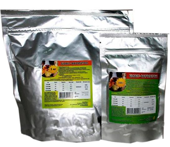 Гранулят для молодняку с  г птиці Вітам-мінерал 1 кг Фарматон 