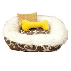 Лежанка для тварин Кораблик 60  50 см вензель лама 
