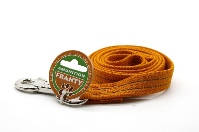 Повідець Franty брезент 120 см. Помаранчевий 2 см. 