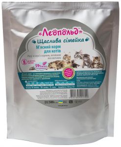 Леопольд Рагу в соусі курка, печінка, овочі консерви для котів 500 гр 