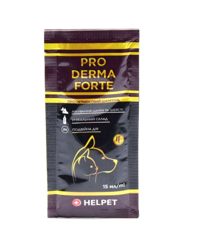 Pro Derma Forte Шампунь дерматологічний для тварин Саше 15 мл. 