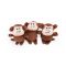 М'яка іграшка для собак мавпочка та банан ZippyPaws Zippy Burrow Monkey 'n Banana з пищалкою