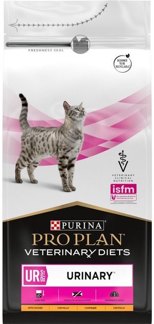 АКЦІЯ Pro Plan Veterinary Diets Urinary сухий корм при сечокамяній хворобі у котів 1,5 кг 