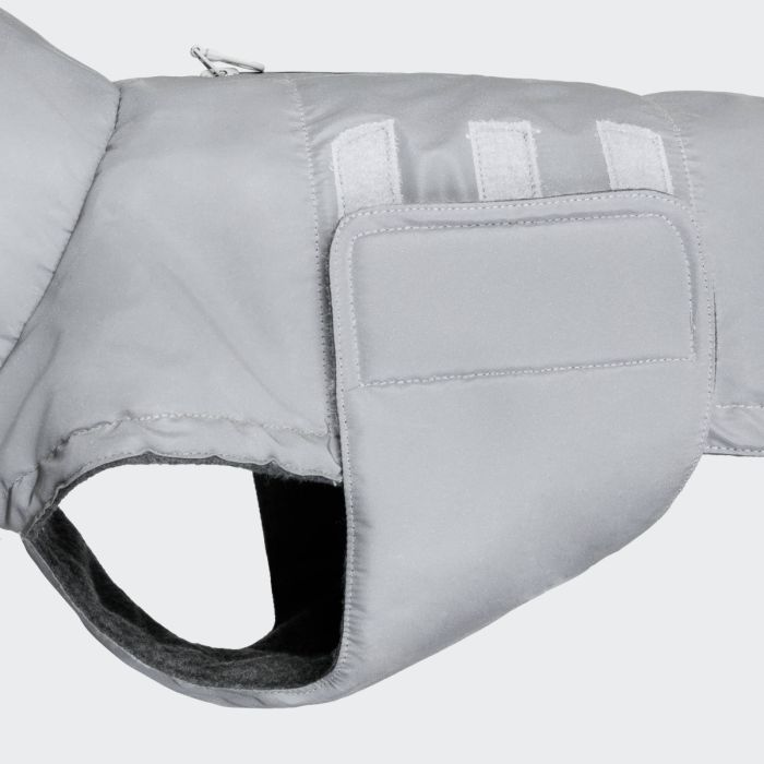 Рефлективна утеплена куртка для такс і схожих порід собак Cloud7 Brooklyn Dachshound Сірий 3