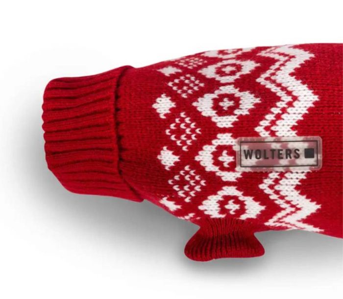 Светр в'язаний для собаки Wolters Norwegian 40 см Червоний