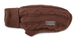 В'язаний светр для собаки Wolters Cable Knit з візерунком коси 45 см Коричневий